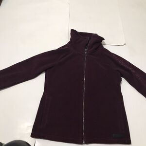 Calvin Klein Fleece Jacket Men's S Red Full Zip LS RN# 54163